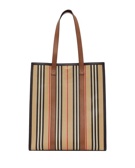 burberry striped canvas tote bag|burberry packable tote bag.